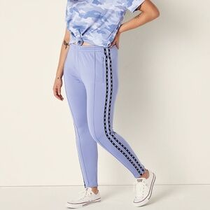 Victoria's Secret PINK Skinny Track Pant Dusty Periwinkle Large NEW